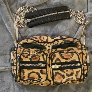 Brenda Chain Bag in Leopard Print